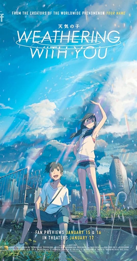 Best romantic anime: weathering with you