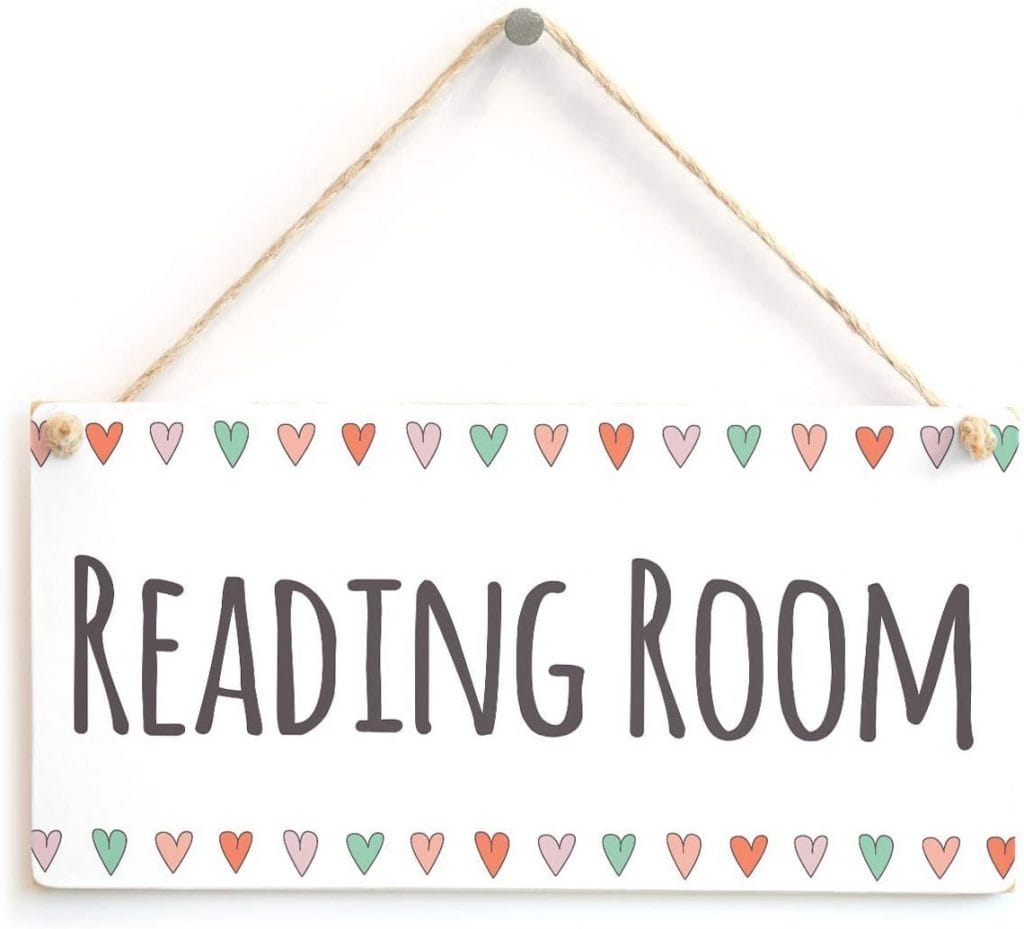 wall art decor: reading room