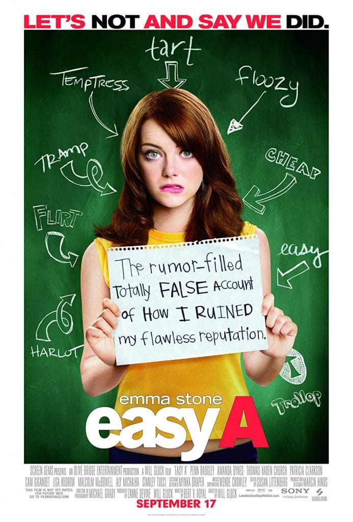 romance movies for teens: easy a