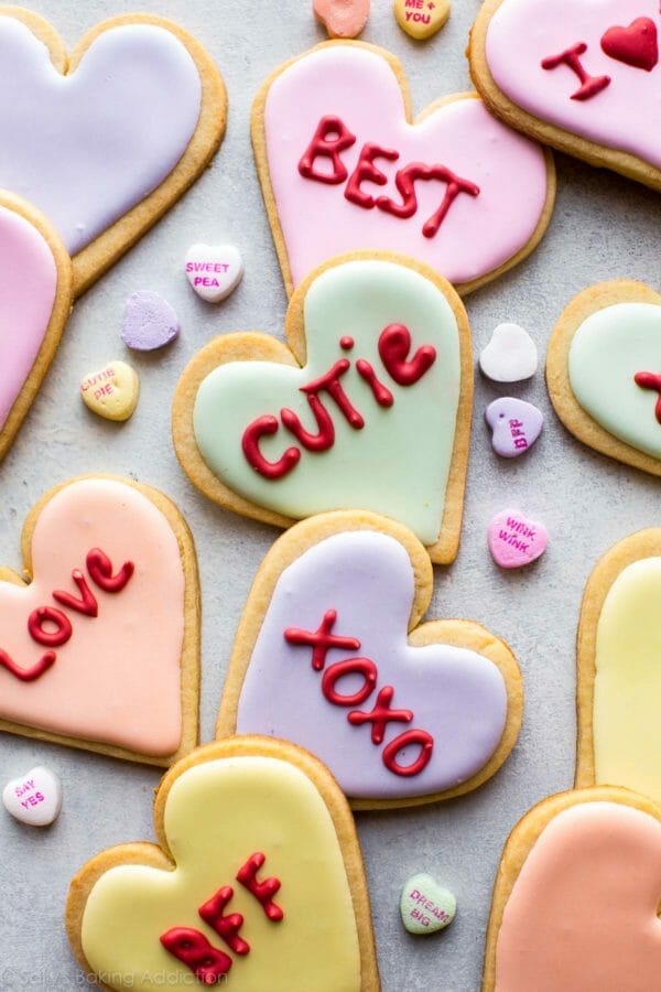 DIY Valentine's Day Gift: heart sugar cookies