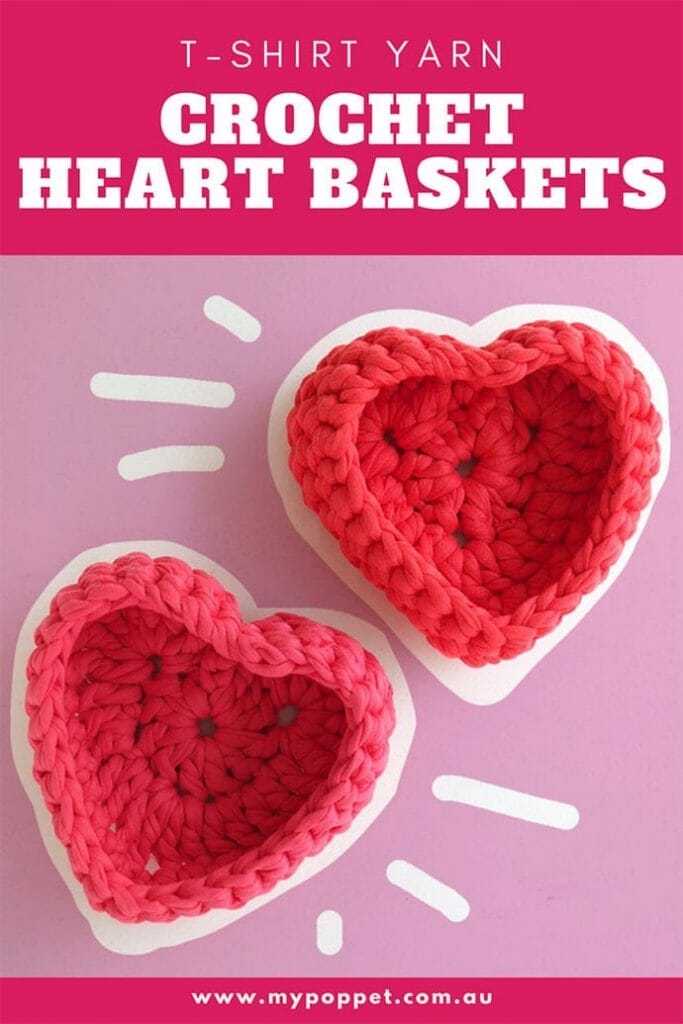 DIY Valentine's Day Gift: crochet basket