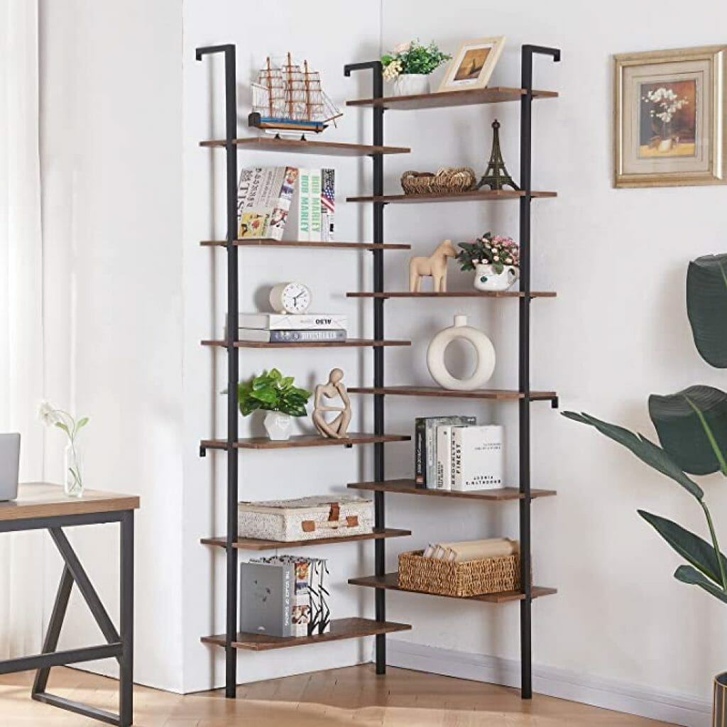 corner bookshelf