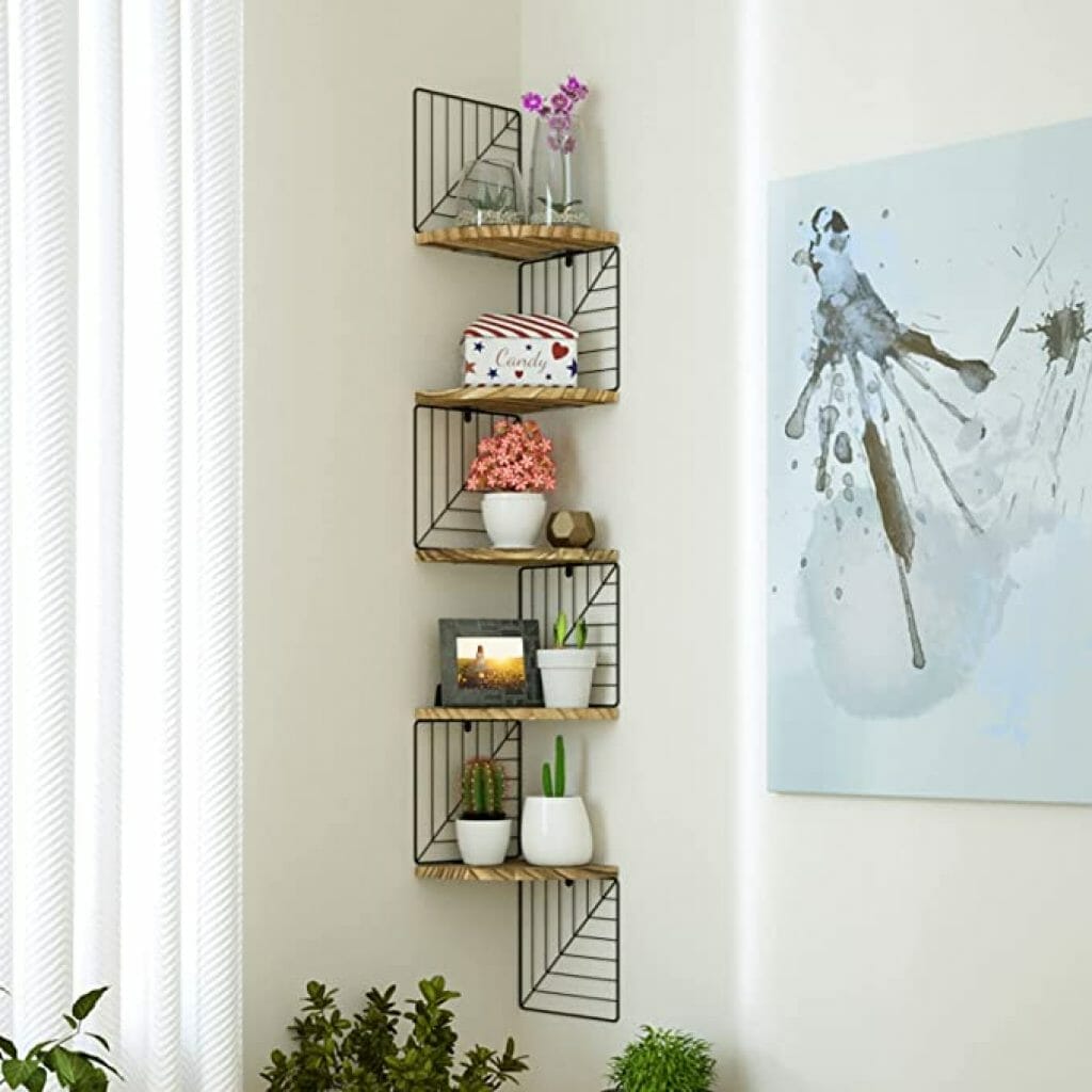 corner bookshelf