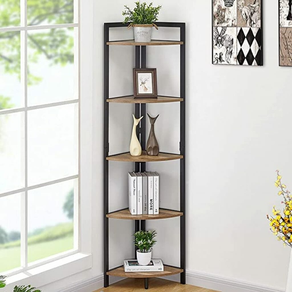 corner bookshelf