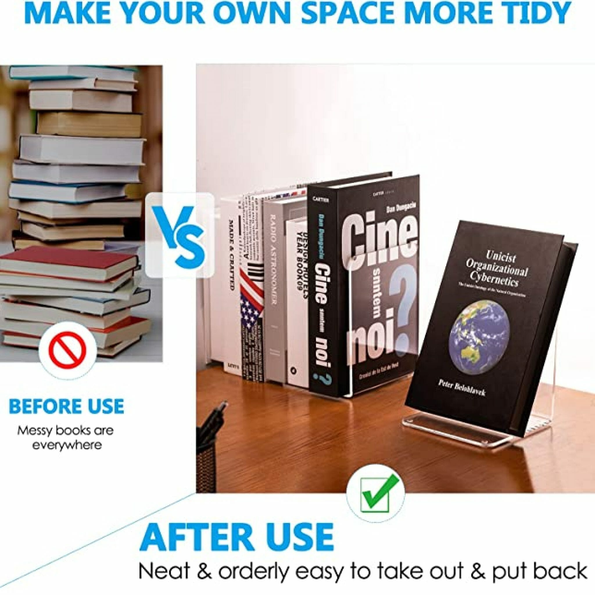 25 Bookends To Organise Those Messy Bookshelves RD